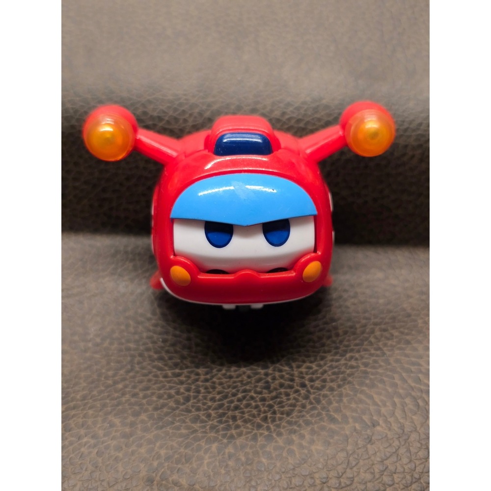 Super Wings Jett Mini Rolling Figure Red Airplane Toy Changing Eyes 2020 Auldey